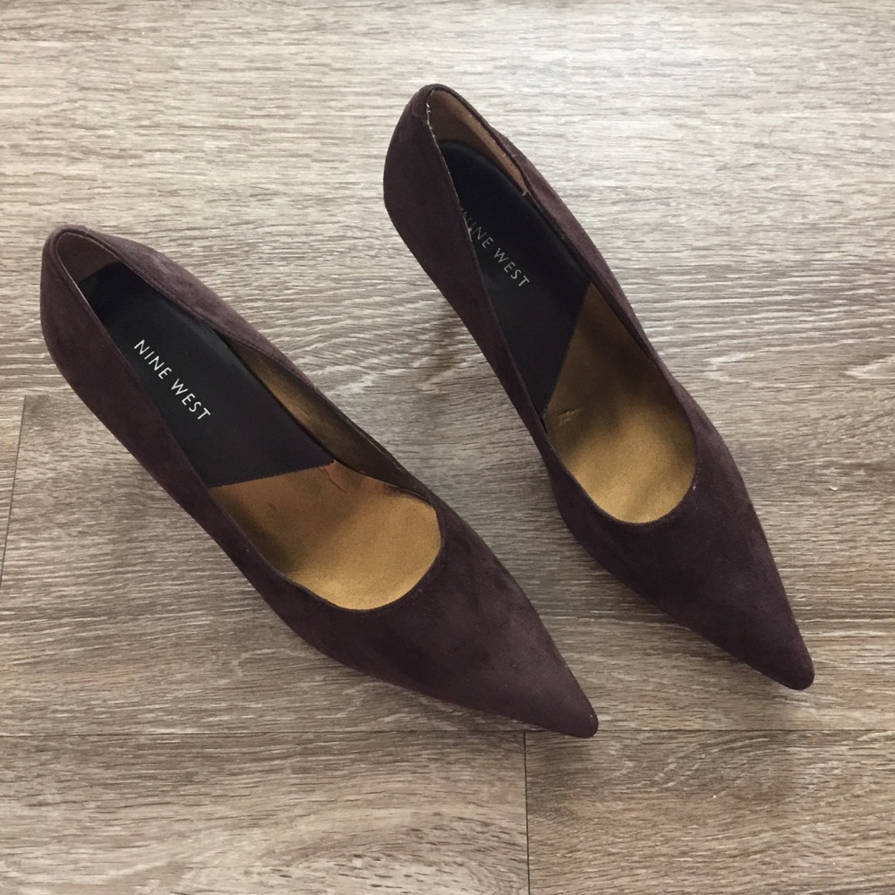 Nine West Women’s Brown Suede Pumps Size 8